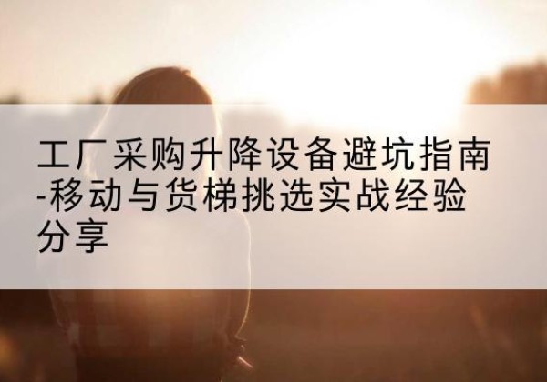 田家庵移动式升降机怎么选-工厂采购升降设备避坑指南-移动与货梯挑选实战经验分享